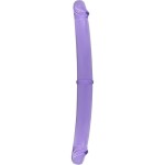 SEVEN CREATIONS - PODWOJNY PENIS 30 CM FIOLETOWY